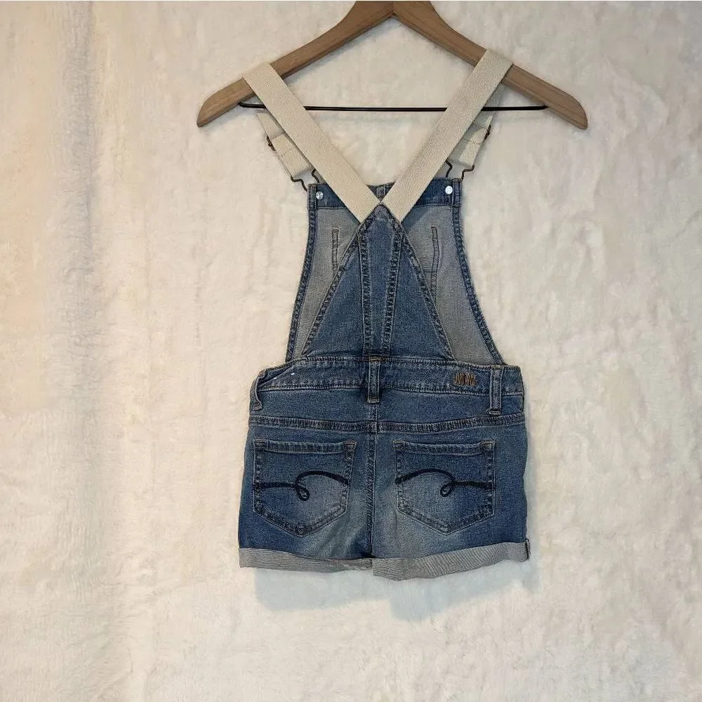 Justice Denim Romper Shorts Shortalls Blue Wash Girls Size 10